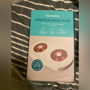 NWT still in Box Homedics Maxx Comfort Relief Heated Foot Massanger